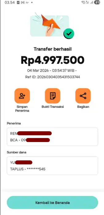 Bukti Transfer