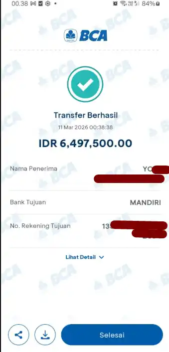 Bukti Transfer