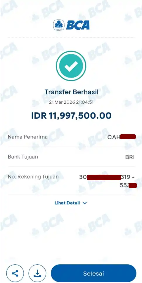 Bukti Transfer
