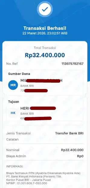 Bukti Transfer