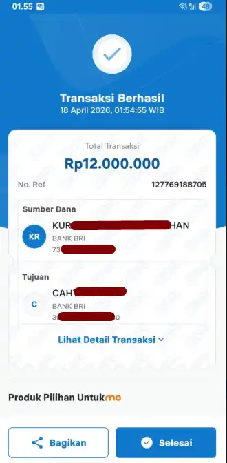 Bukti Transfer